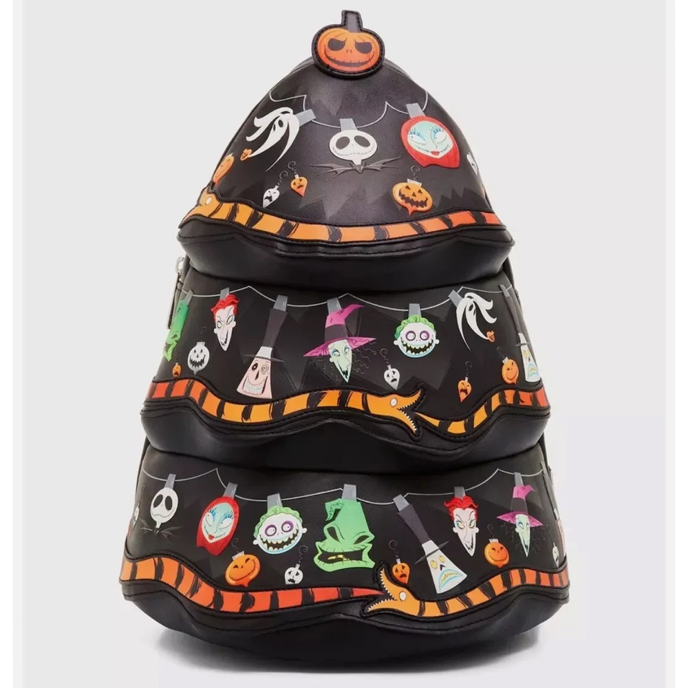 NWT LOUNGEFLY NIGHTMARE BEFORE CHRISTMAS TREE BACKPACK